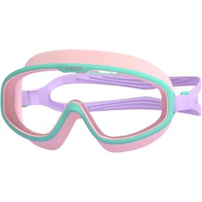 COPOZZ Kids Goggles for Swimming 8-12, Youth Wide View Anti Fog No Leak Clear Swim Goggles for Boys Girls Pool Beach