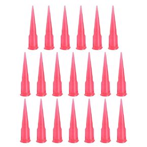 uxcell Industrial Blunt Tip Tapered Dispensing Fill Needle 25ga X 1.26" Red 20pcs