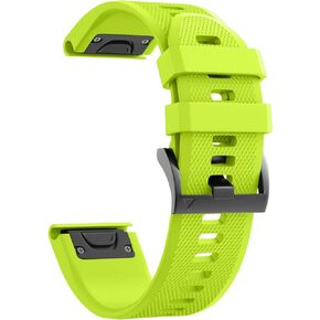 ANCOOL لـ Fenix ​​7X Watch Band / Fenix ​​6X Pro Watch Band / Fenix ​​5X Band 26mm Watch Bands متوافق مع Fenix ​​6X / Fenix ​​7X Pro / Fenix ​​3 (أسود، رمادي)
