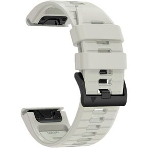 26mm watch band for garmin fenix 5x 6x 7x pro sapphire solar Enduro 2 silicone soft bands compatible with garmin fenix 3 hr epix pro gen 2 51mm only Descent MK1/2/2i/3i men