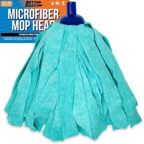 Cotton Screw on Mop Head Replacement Refill Cotton Mop Heads Replacements Boat Cleaning Products Wash Mop for Deck, Floor, Home, Auto Car and RV String Mop Heads Commercial Grade Mopheads