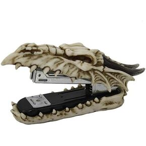 Pacific Giftware Archaic Bone Dragon Desktop Stapler Decorative Novelty