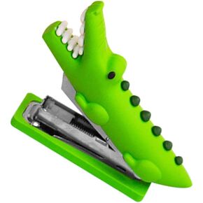 Crocodile Stapler, Cute Animal Stapler, Funny Stapler for Desk,Poratble Stapler, Mini Handheld Stapler for Children School Prize Office Stationery