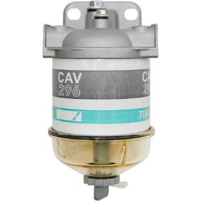 Fuel Filter Assembly 7111-296 Replacement For Ford Tractor C7NN9162B Replacement For Massey Ferguson 133 135 140 Fuel Filter with Plastic Bowl