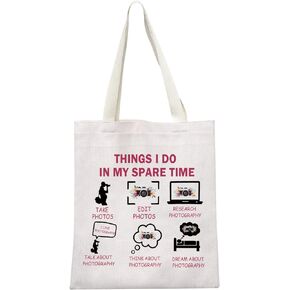 Photographer Tote Travel Bag Photography Lovers Gifts for Women Camera Lover Shopping Bag Gift