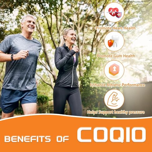 كبسولات هلامية CoQ10 200 ملغ للنساء والرجال، مكمل غذائي لإنتاج الطاقة، مكمل الإنزيم المساعد Q10 المضاد للأكسدة الإضافي، كمية تكفي 50 يومًا، 100 قطعة in Saudi Arabia