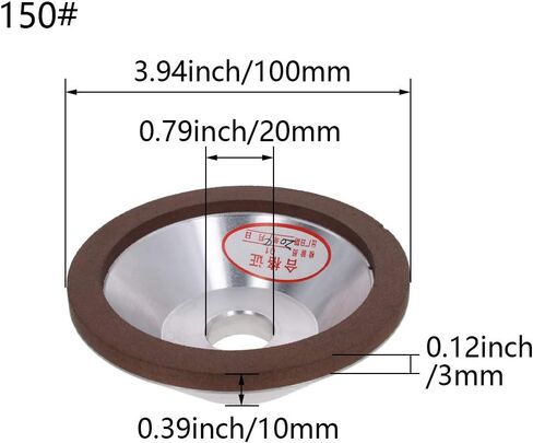 Auniwaig 400 Grits 4-Inch Flaring Cup Diamond Grinding Wheels Resin Bonded Abrasive Wheel for Carbide Metal in Saudi Arabia