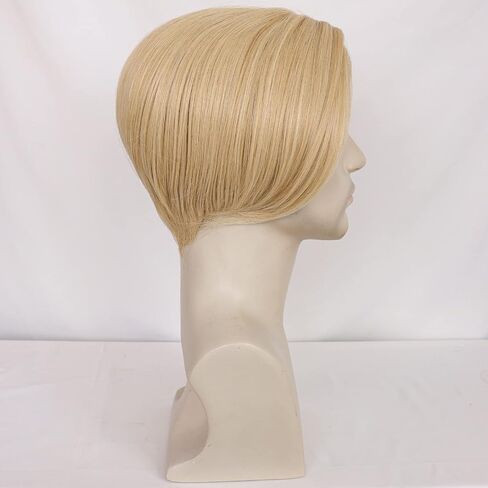 Blonde Men Wig Middle Part Straight Male Blonde Wig Boys Short Heat Resistant Synthetic Hair Daily Wear Costume Wig (Blonde) in Saudi Arabia