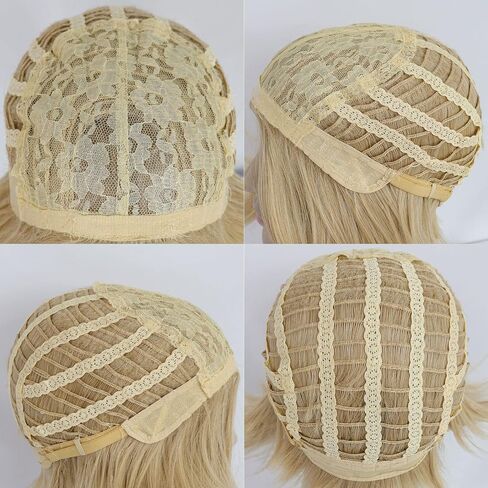 Blonde Men Wig Middle Part Straight Male Blonde Wig Boys Short Heat Resistant Synthetic Hair Daily Wear Costume Wig (Blonde) in Saudi Arabia