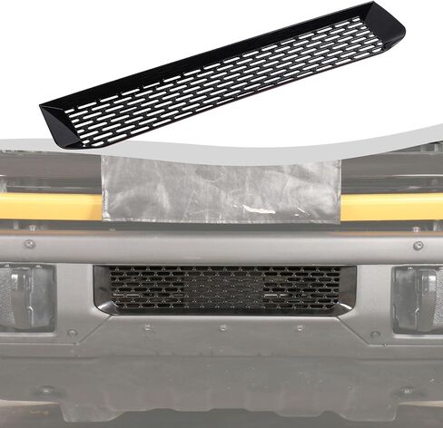 Front Bumper Grill Inserts Grille Insert Mesh Cover Guard Compatible with 2021-2024 Ford Bronco Exterior Accessories(Black) in Saudi Arabia