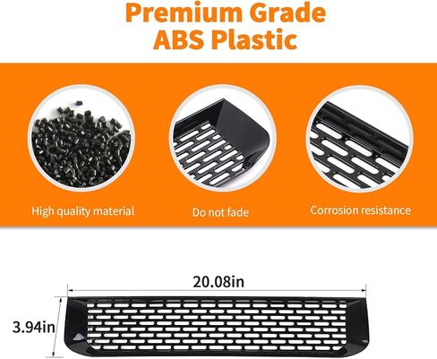 Front Bumper Grill Inserts Grille Insert Mesh Cover Guard Compatible with 2021-2024 Ford Bronco Exterior Accessories(Black) in Saudi Arabia