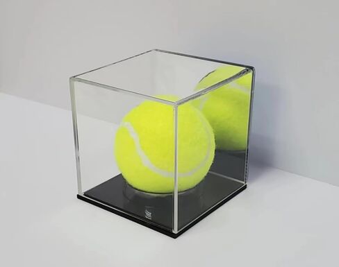 Baseball Display case Anti-uv Acrylic, a New Upgrade Acrylic with a Mirror with Turf Baseball case , Cube Ball Protection Souvenir Signature Display case-for The Official Size of The Ball in Saudi Arabia