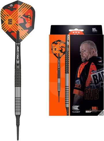 Target Darts Raymond Van Barneveld RVB 95 Gen 3 18G 95% Tungsten Soft Tip Darts Set in Saudi Arabia