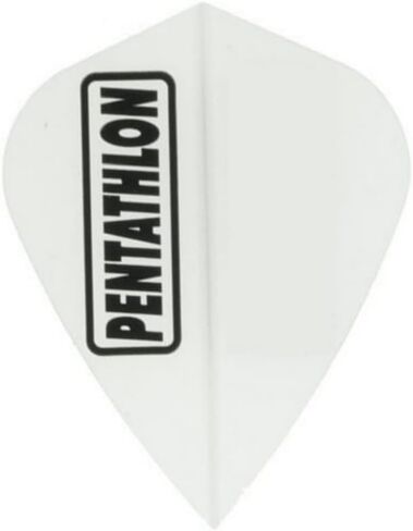 US Darts Pentathlon White Kite Dart Flights - 3 مجموعات (9 رحلات جوية) - 100 مايكرو (Ex-Tough) #50 in Saudi Arabia