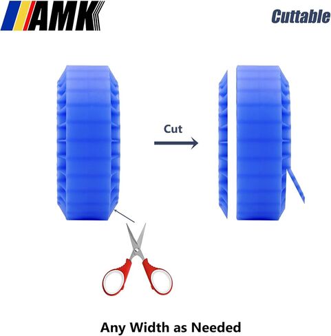 AMK 108x42mm Silicone 1.9 Crawler Tire Foam Insert, 1.9" Tires Waterproof Inner Filler for 1/10 RC Crawler Axial SCX10 Capra RXB10 TF2 Redcat Gen7 Gen8 TRX4 Upgrades (Blue) in Saudi Arabia