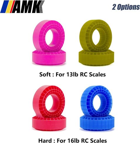 AMK 108x42mm Silicone 1.9 Crawler Tire Foam Insert, 1.9" Tires Waterproof Inner Filler for 1/10 RC Crawler Axial SCX10 Capra RXB10 TF2 Redcat Gen7 Gen8 TRX4 Upgrades (Blue) in Saudi Arabia