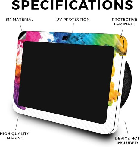 Carbon Fiber Skin Compatible with Amazon Echo Show 8 (3rd Gen, 2023) - Action Fish Puzzle - Premium 3M Vinyl Protective Wrap Decal Cover - Easy to Apply, Crafted in The USA by MightySkins in Kuwait