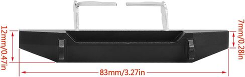 TRX4M Bumper CNC Aluminum Classic Front Rear Bumper with Winch Mount and Grille for 1/18 RC Crawler TRX4M upgrades accessories (Front Bumper and Front Grill) in Saudi Arabia