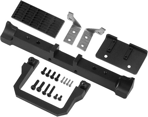 TRX4M Bumper CNC Aluminum Classic Front Rear Bumper with Winch Mount and Grille for 1/18 RC Crawler TRX4M upgrades accessories (Front Bumper and Front Grill) in Saudi Arabia
