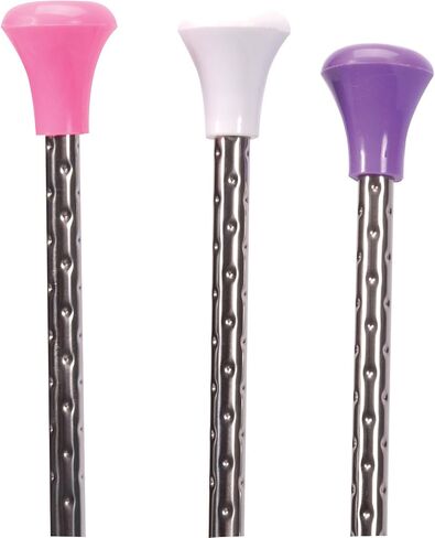 Schylling Twirling Baton - Metal Kids Baton - Rubberized Ends in Assorted Pink, White, and Purple Colors - Ages 3 and Up - One Baton in Saudi Arabia
