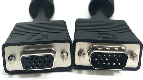 Inc. 100 feet X/S/VGA Coaxial HD15 Male To Female Extension Cable Double Shield with Ferrites (M05-1100DS ) in Saudi Arabia