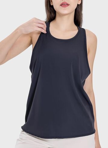 Workout Tops Open Back Shirts Gym Workout Clothes Tie Back Musle Tank for Women in Saudi Arabia