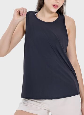 Workout Tops Open Back Shirts Gym Workout Clothes Tie Back Musle Tank for Women in Saudi Arabia