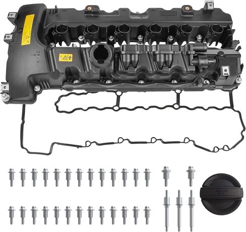 Engine Valve Cover 11127565284 264-936 Compatible for BMW N54 535i 135i 335i X6 Z4 Turbo 2007 2008 2009 2010 in Saudi Arabia