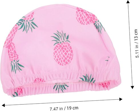 Youth Swim Cap 2pcs Swimming Cap Baby Accessories Girl Accessories Kids Accessories for Girls Bathing Head Cover Bathing Cap Unicorn Swim Hat Fabric Pink Shower Hat for Kids in Saudi Arabia