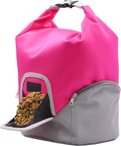 Alfie Pet - Nellie Dog Food Storage System for Camping, Travel, and Everyday use - Color: Pink in Kuwait