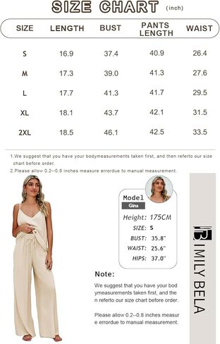 Imily Bela Womens 2 Piece Outfit Set Spaghetti Strap V Neck Cami Top with Wide Leg Pants Casual Pajama Sets in Saudi Arabia