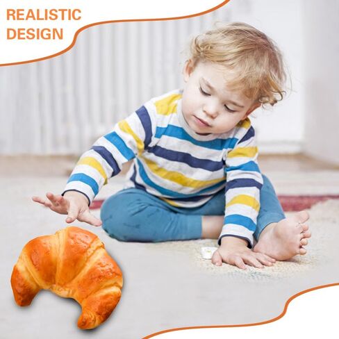 Artificial Bread French Bread Realistic Bread Realistic Food Cake French Bread Loaf Baguette Dessert for Display and Decoration,Artificial Display Food Model Pu Photography (A) in Saudi Arabia