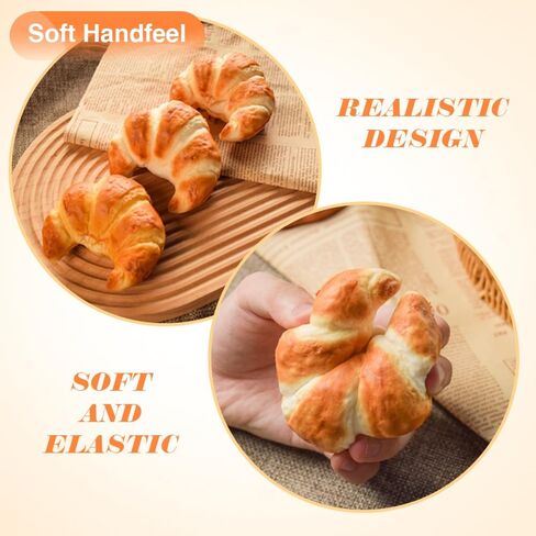 Artificial Bread French Bread Realistic Bread Realistic Food Cake French Bread Loaf Baguette Dessert for Display and Decoration,Artificial Display Food Model Pu Photography (A) in Saudi Arabia