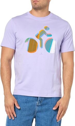 Paul Smith Men's Regular Fit Cycle T-Shirt in Kuwait