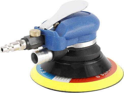 ماكينة سنفرة مدارية عشوائية الهواء مقاس 6 بوصات مزودة بكيس غبار، ماكينة سنفرة النخيل الهوائية بسرعة 10000 دورة في الدقيقة مع 7 قطع من ورق الصنفرة 240# in Kuwait