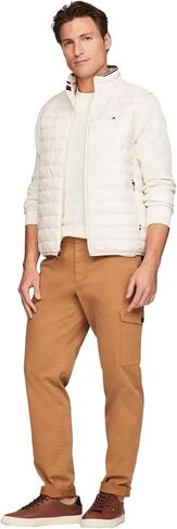 Tommy Hilfiger Men's Ultra Soft Lightweight Quilted Puffer Packable Vest, FeatherWhite, S in Saudi Arabia