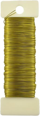 22Gauge Green Floral Wire 38Yards 115Feet Flexible Paddle Wire Metal Floral Wire Garden Wire Bindable Wire Floral for Crafts Christmas Wreaths Tree Floral Flower Arrangements Bouquet Wrapping in Saudi Arabia
