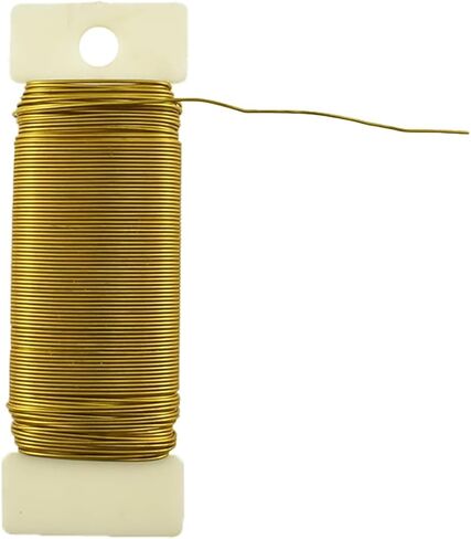 22Gauge Green Floral Wire 38Yards 115Feet Flexible Paddle Wire Metal Floral Wire Garden Wire Bindable Wire Floral for Crafts Christmas Wreaths Tree Floral Flower Arrangements Bouquet Wrapping in Saudi Arabia