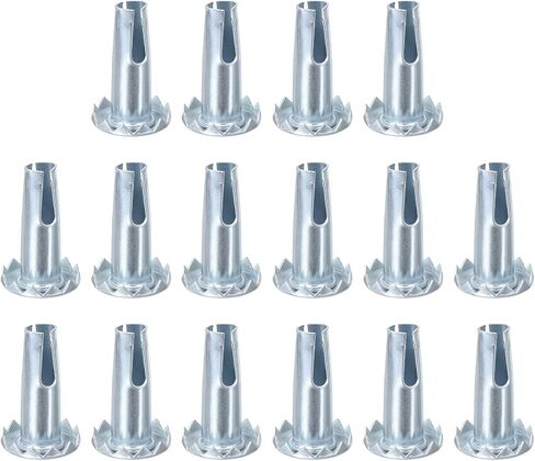 uxcell Caster Sockets, 8pcs 3/8" x 1-1/4"(9.5x31mm) Metal Caster Stem Sleeve Wheel Socket Type Mounting Stem for 5/16" x 1-1/2" Stem in Saudi Arabia