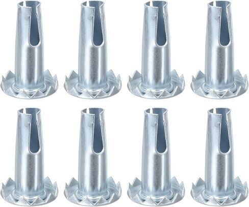 uxcell Caster Sockets, 8pcs 3/8" x 1-1/4"(9.5x31mm) Metal Caster Stem Sleeve Wheel Socket Type Mounting Stem for 5/16" x 1-1/2" Stem in Saudi Arabia
