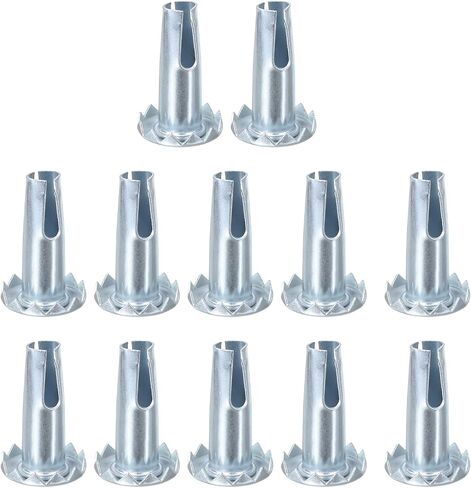 uxcell Caster Sockets, 8pcs 3/8" x 1-1/4"(9.5x31mm) Metal Caster Stem Sleeve Wheel Socket Type Mounting Stem for 5/16" x 1-1/2" Stem in Saudi Arabia