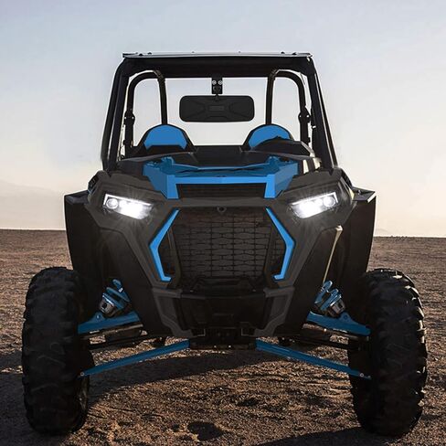 مرآة الرؤية الخلفية Frokom UTV، مرآة الرؤية الخلفية المركزية RZR لقفص قضيب لف مقاس 1.75 بوصة - 2 بوصة يناسب Polaris RZR 1000 XP Turbo PRO XP R Talon Pioneer 1000 YXZ 1000 Teryx Kawasaki Mule، محدب وقابل للتعديل in Kuwait