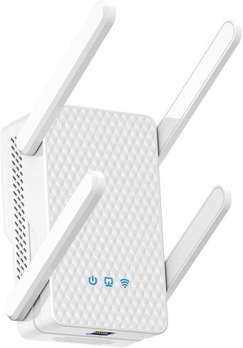 10X Faster WiFi 6 Extender Signal Booster, 3Gb/s Internet Booster Up to 12000Sq.ft and 256+ Devices for Home, Wireless Repeater w/Gigabit Ethernet Port, 1-Tap Setup (5GHz / 2.4GHz), Access Point in Kuwait