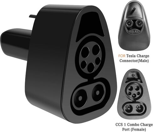 محول CCS1 إلى Tesla متوافق مع طراز Tesla 3/Y/S/X 500V DC 250KW محول شاحن CCS احترافي محول شحن سريع محول شاحن CCS محمول لمالك Tesla فقط in Kuwait
