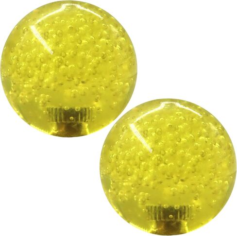 Timebid 35MM Crystal Joystick Ball Top Handle Rocker | M6 Screw Head Arcade Game Joysticks Easy-Install Replacement DIY Parts(Pack of 2) Yellow*2 in Saudi Arabia