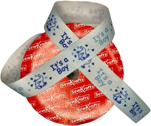 شريط أزرق لاستحمام الطفل - شريط استحمام من الساتان، مقاس 2.54 سم × 10 ياردات لكل منهما - شريط مثالي للأطفال للكشف عن الجنس، واحتفالات الأطفال حديثي الولادة، وحفلات أعياد الميلاد، والحرف اليدوية، وتغليف الهدايا in Kuwait