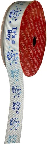 شريط أزرق لاستحمام الطفل - شريط استحمام من الساتان، مقاس 2.54 سم × 10 ياردات لكل منهما - شريط مثالي للأطفال للكشف عن الجنس، واحتفالات الأطفال حديثي الولادة، وحفلات أعياد الميلاد، والحرف اليدوية، وتغليف الهدايا in Kuwait