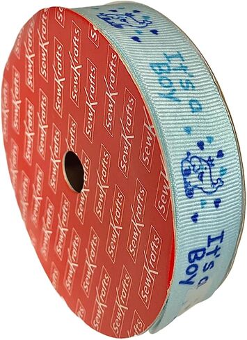 شريط أزرق لاستحمام الطفل - شريط استحمام من الساتان، مقاس 2.54 سم × 10 ياردات لكل منهما - شريط مثالي للأطفال للكشف عن الجنس، واحتفالات الأطفال حديثي الولادة، وحفلات أعياد الميلاد، والحرف اليدوية، وتغليف الهدايا in Kuwait