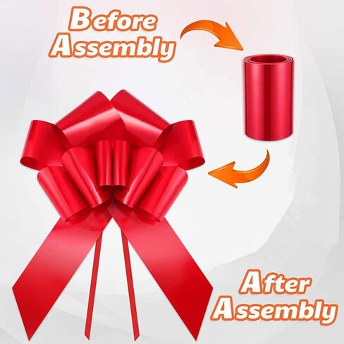 24" Car Bow (Red), Giant Car Bow, Large Car Bow | Bow for Car | for Graduation, Wedding, Anniversary, Birthday, Surprise Party in Saudi Arabia