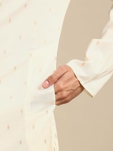 Men's Cotton Kurta Pajama Set Indian Party Traditional Ethnic Tunic Dress Wedding in Kuwait